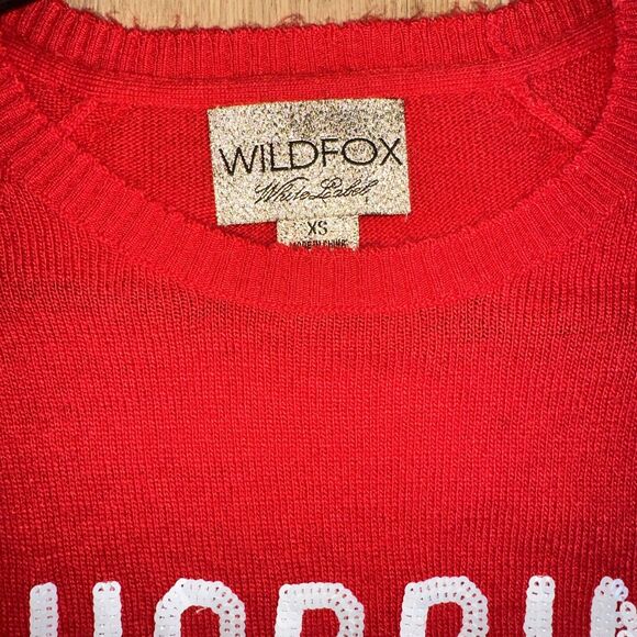 Shopping Is My Cardio Wildfox White Label Women's Size XS Sweater Alpaca Blend - Picture 3 of 5